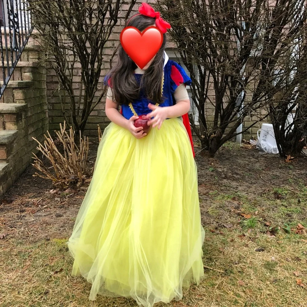Girls Yellow & Blue Princess Theater Costume Dress